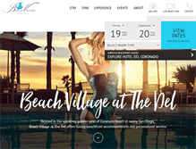 Tablet Screenshot of beachvillageatthedel.com